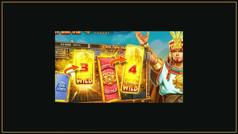 Mayan stone pyramids, golden sun masks, and expanding reels in Golden Empire